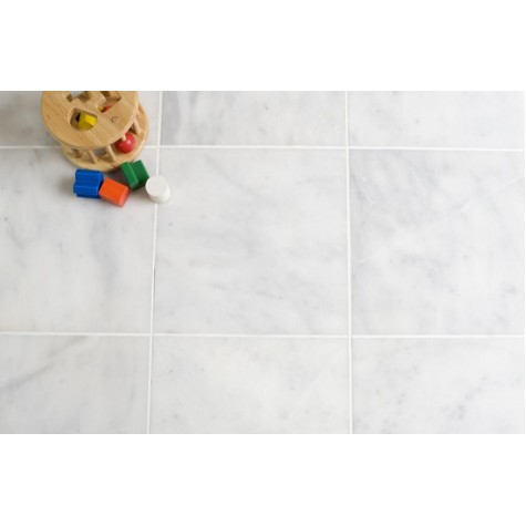 Bianco Carrera Polished Marble stone floor tile