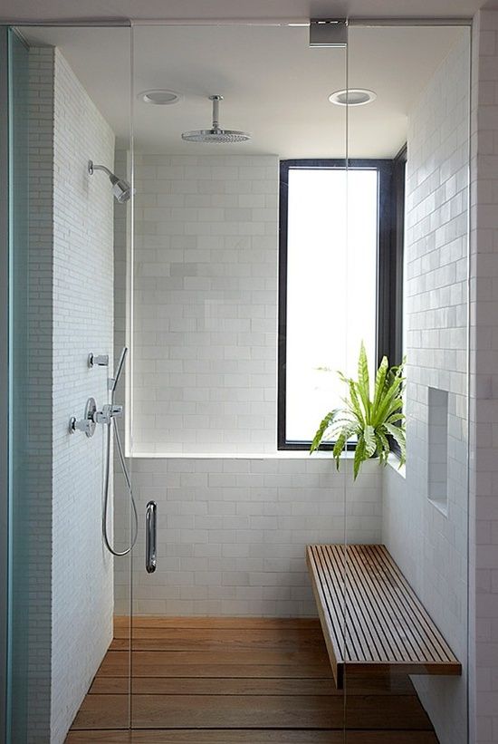 Contemporary Bathroom Wooden Floor