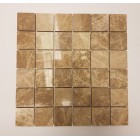 Marrone Light Polished Marble Mosaic Sample