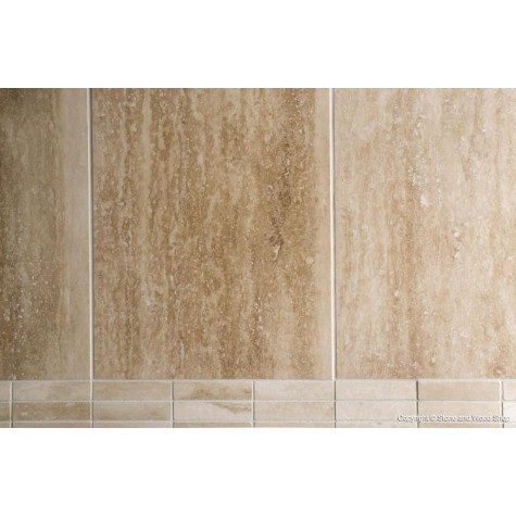 Ivory Vein-Cut Filled & Polished Travertine