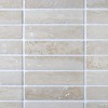 Ivory Vein-Cut Filled & Polished Travertine Mosaic Sample