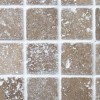 Noce Tumbled Travertine Mosaic sample